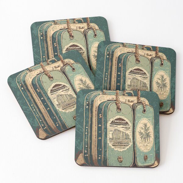 Item preview, Journeys Remembered: Retro Luggage Tags designed and sold by bb-15artstudio.