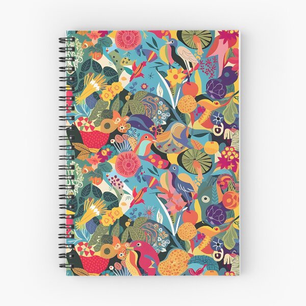 Item preview, A lively burst of nature pattern designed and sold by Haji Kamora.