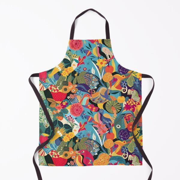 Item preview, A lively burst of nature pattern designed and sold by Haji  Kamora.