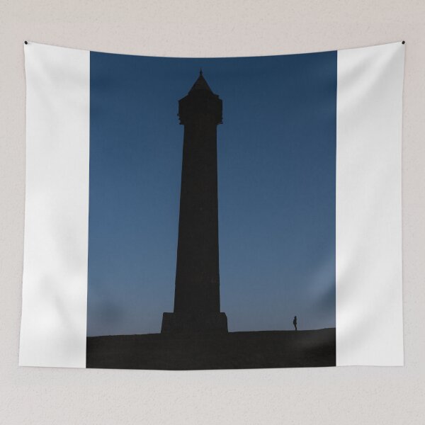 Item preview, Silhouette of person (Unrecognisable) looking up at the Waterloo Monument Tower in the Scottish borders, Jedburgh, Scotland designed and sold by dvlcom.