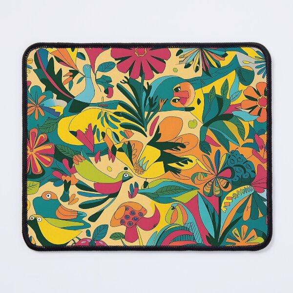 Item preview, A lively burst of nature pattern designed and sold by Haji  Kamora.