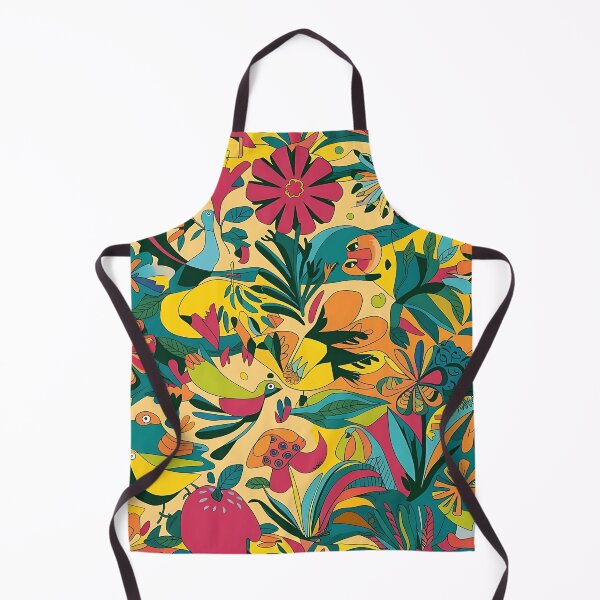 Item preview, A lively burst of nature pattern designed and sold by Haji  Kamora.