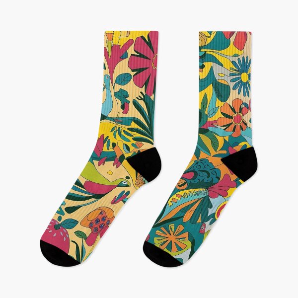 Item preview, A lively burst of nature pattern designed and sold by Haji  Kamora.