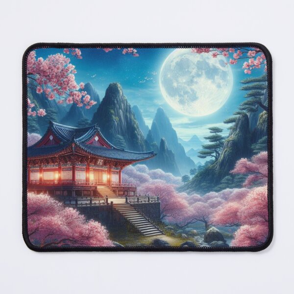 Item preview, Japanese Landscape With Cherry Blossom designed and sold by DeeCeeFashion.