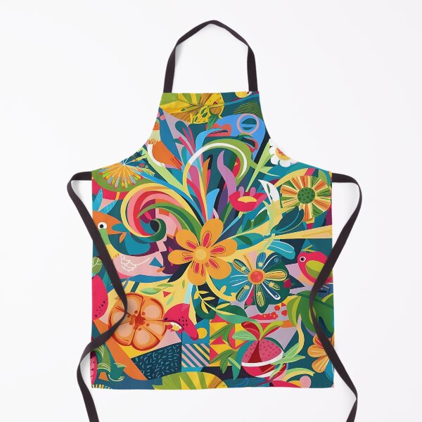 Item preview, A lively burst of nature pattern designed and sold by Haji  Kamora.
