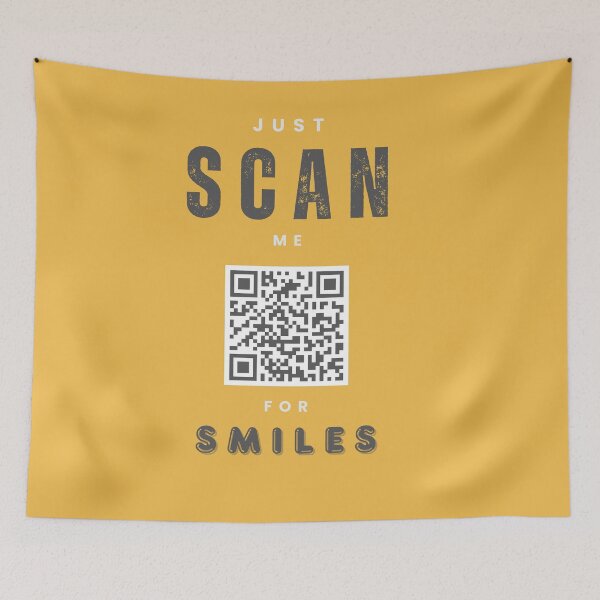 Item preview, JUST SCAN ME FOR SMILES - QR code designed and sold by HSJdesignseu.