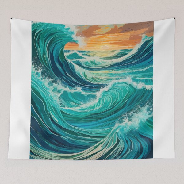 Item preview, Marine Rhythms: Abstract Ocean Currents Art designed and sold by bb-15artstudio.
