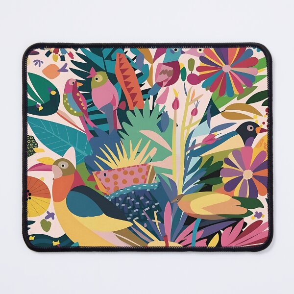 Item preview, A lively burst of nature pattern designed and sold by Haji  Kamora.