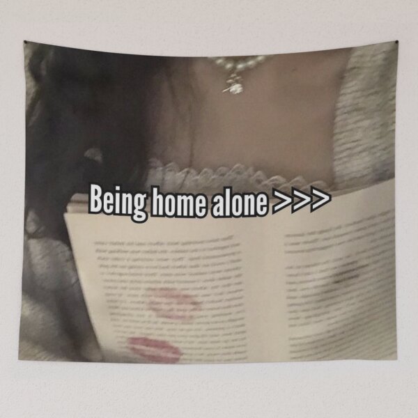 Item preview, Quote "being home alone >>>" designed and sold by Sushiitz.