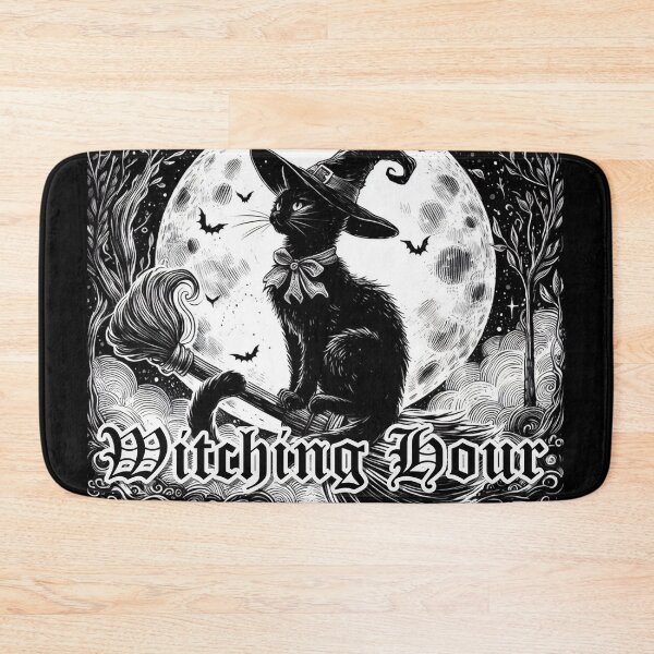 Item preview, Witching Hour Black cat in the moon designed and sold by 66sideddice.