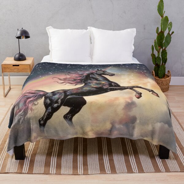 Item preview, Black Unicorn Horse Jigsaw Puzzle designed and sold by candiscamera.