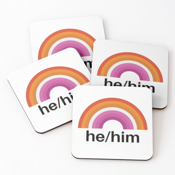 Item preview, he him trans gender lgbtqia2s+ designed and sold by transstickers.