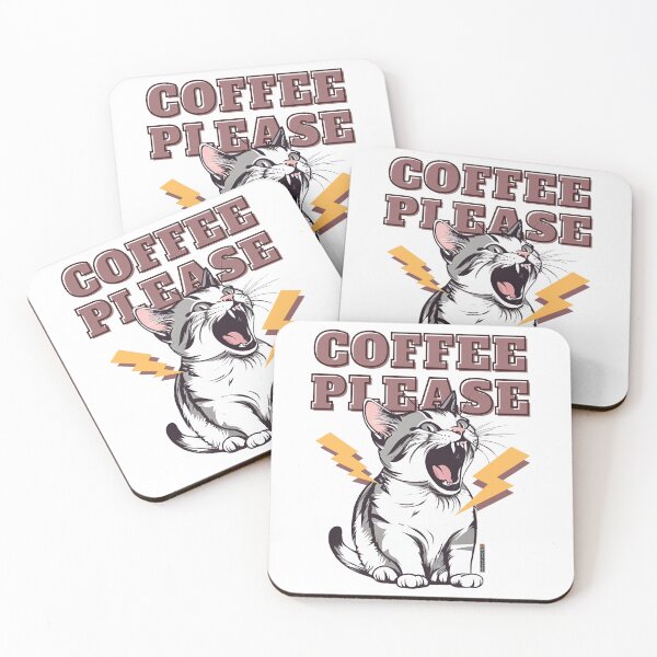 Item preview, Coffee Please Cat designed and sold by planetwrockage.