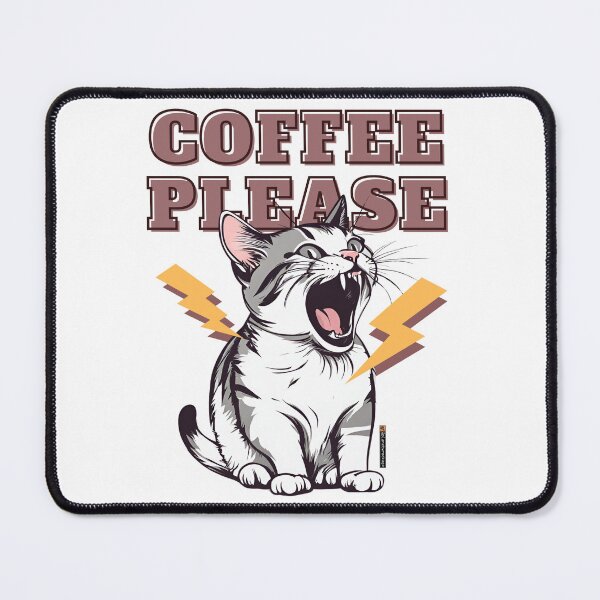 Item preview, Coffee Please Cat designed and sold by planetwrockage.