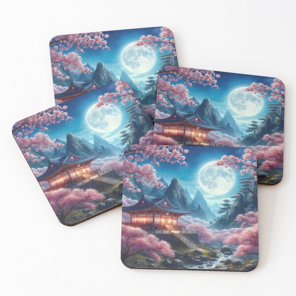 Item preview, Japanese  Landscape With Cherry Blossom  designed and sold by DeeCeeFashion.