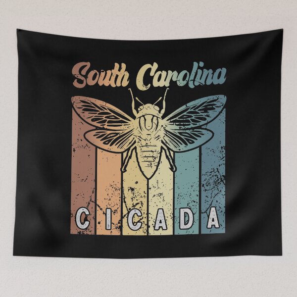 Item preview, Retro South Carolina 2024 Cicada Summer Swarm, Vintage  Cicada designed and sold by ArtByKatti.