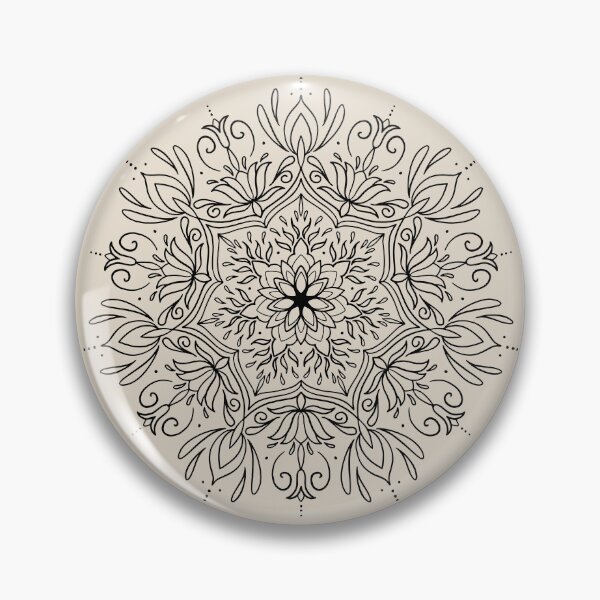 Item preview, Mandala with Hungarian Folk Art Motives Line Design designed and sold by susyrdesign.