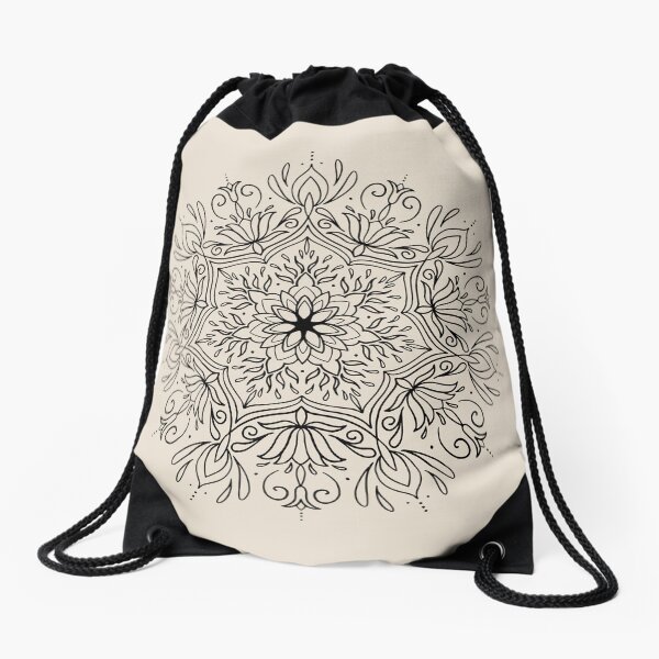Item preview, Mandala with Hungarian Folk Art Motives Line Design designed and sold by susyrdesign.