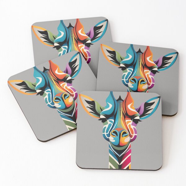 Item preview, Funny Colorful Pop Art Giraffe designed and sold by Nature's Fancy.