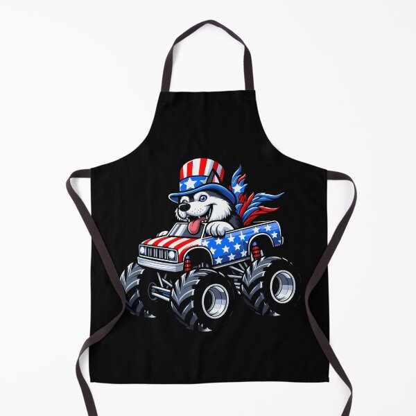 Item preview, Patriotic Huskey 4th July Monster Truck American designed and sold by Artistoos.