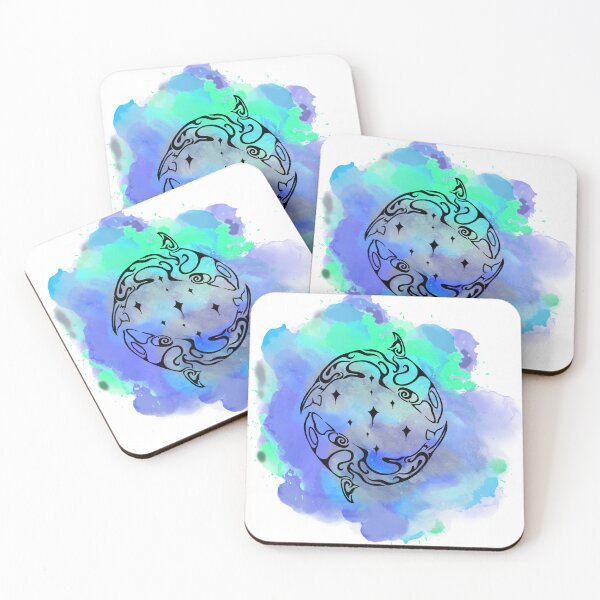 Item preview, Orca star circle watercolour designed and sold by Artsydragongal.