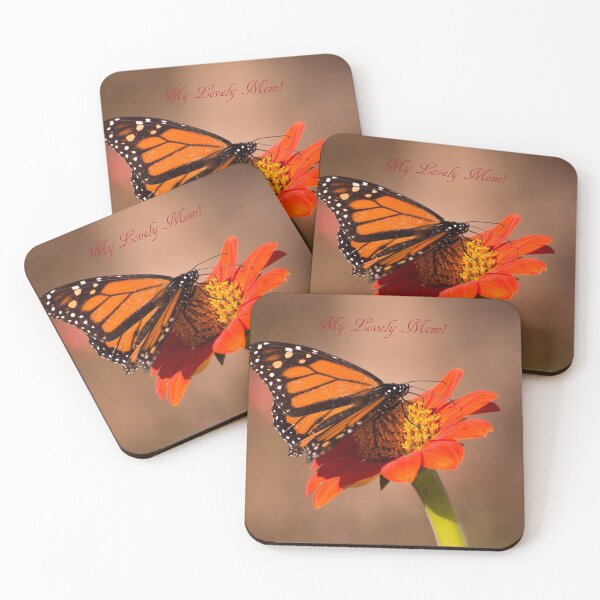 Item preview, Monarch butterfly on Tithonia Mother's Day gifts designed and sold by Zina Stromberg.