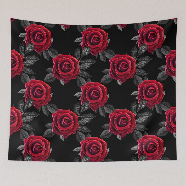Item preview, Dark Red Rose Pattern, Stunning Black Red Rose designed and sold by URBANBADA.