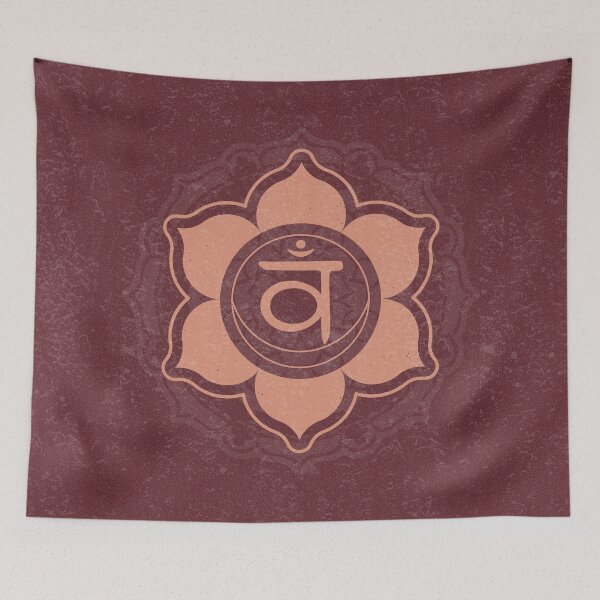 Item preview, Sacral Chakra Mandala - Wine + Coral designed and sold by Irene Estelle.