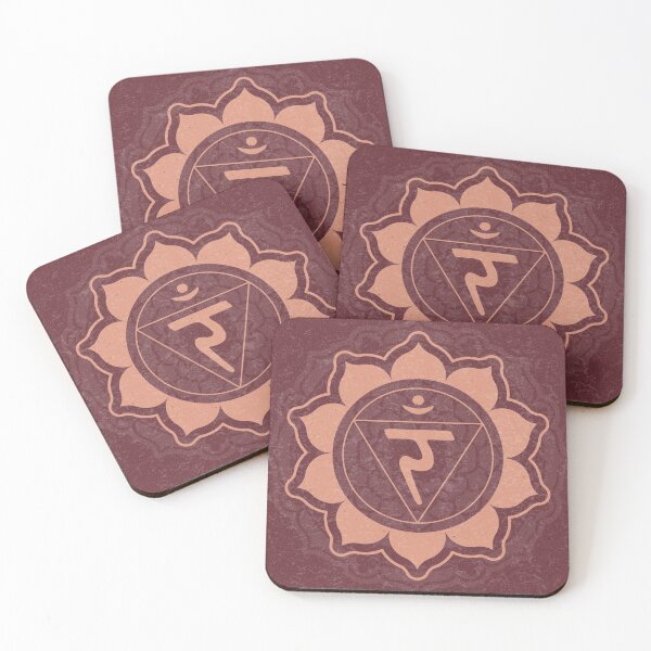 Item preview, Solar Plexus Chakra Mandala - Wine + Coral designed and sold by Irene Estelle.