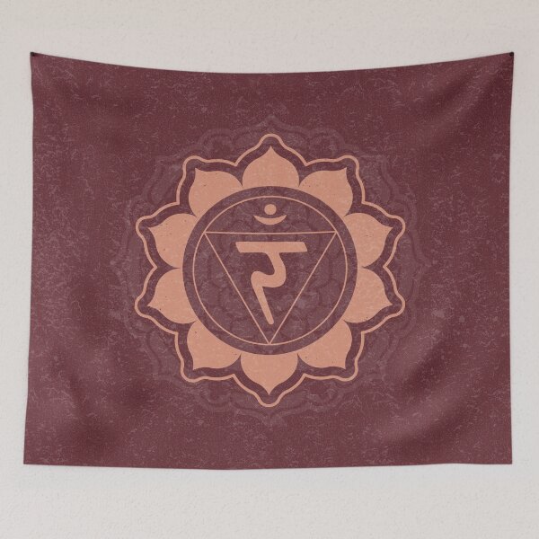 Item preview, Solar Plexus Chakra Mandala - Wine + Coral designed and sold by Irene Estelle.