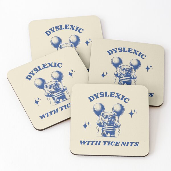 Item preview, Dyslexic with tice nits Blue designed and sold by KloverDesigns.