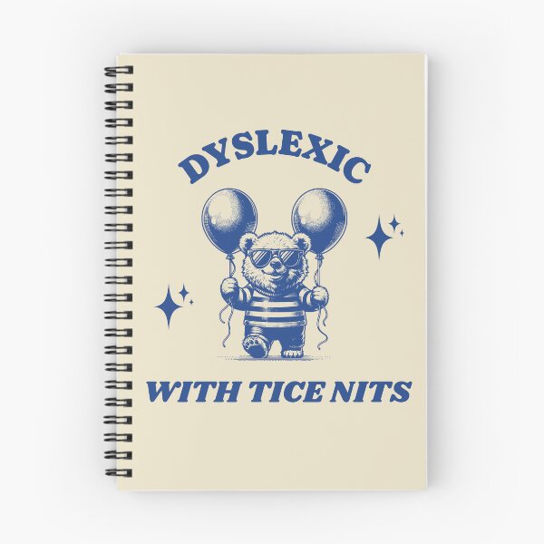 Item preview, Dyslexic with tice nits Blue designed and sold by KloverDesigns.