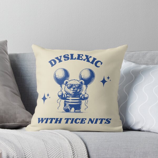 Item preview, Dyslexic with tice nits Blue designed and sold by KloverDesigns.