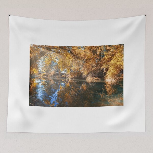 Item preview, Reflection on Crabtree Creek in Linn County Oregon fall season designed and sold by davidgnsx1.