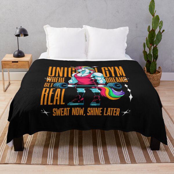 Item preview, Unicorn Gym Fitness T-Shirt - Muscle Unicorn Lifting Weights, Inspirational Workout Apparel designed and sold by JacontaII.