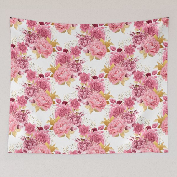 Item preview, Pink Delicate Peonies Pattern, Floral Peony Design designed and sold by URBANBADA.