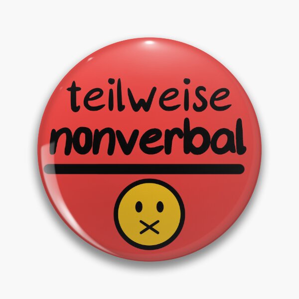 Item preview, Teilweise nonverbal button  designed and sold by flyre-flinnigan.