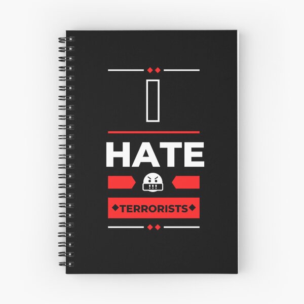 Item preview, I Hate Terrorists - Anti-Terrorism Statement Tee designed and sold by BlueGoldArt.
