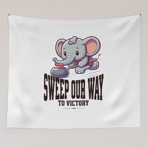 Item preview, Curling Elephant designed and sold by LemuellTrends.