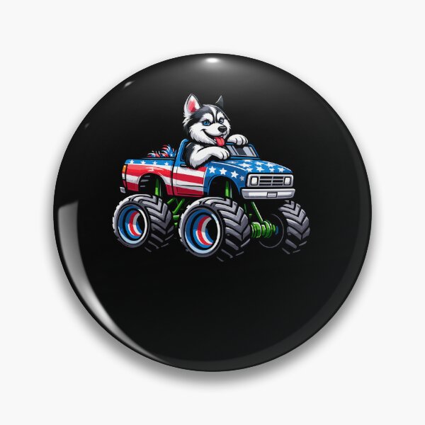 Item preview, Patriotic Huskey 4th July Monster Truck AmericanCopy of Temp designed and sold by Artistoos.
