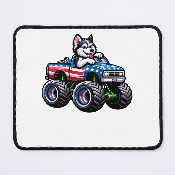 Item preview, Patriotic Huskey 4th July Monster Truck AmericanCopy of Temp designed and sold by Artistoos.
