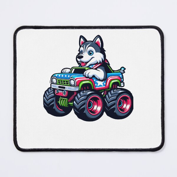 Item preview, Patriotic Huskey 4th July Monster Truck American designed and sold by Artistoos.