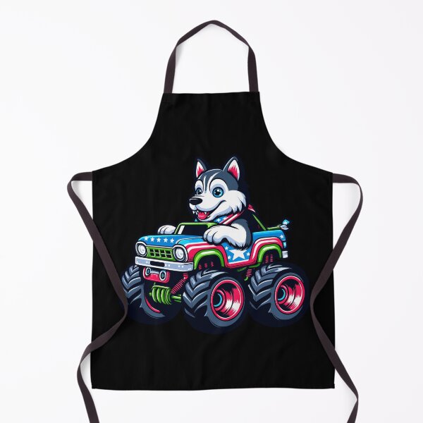 Item preview, Patriotic Huskey 4th July Monster Truck American designed and sold by Artistoos.