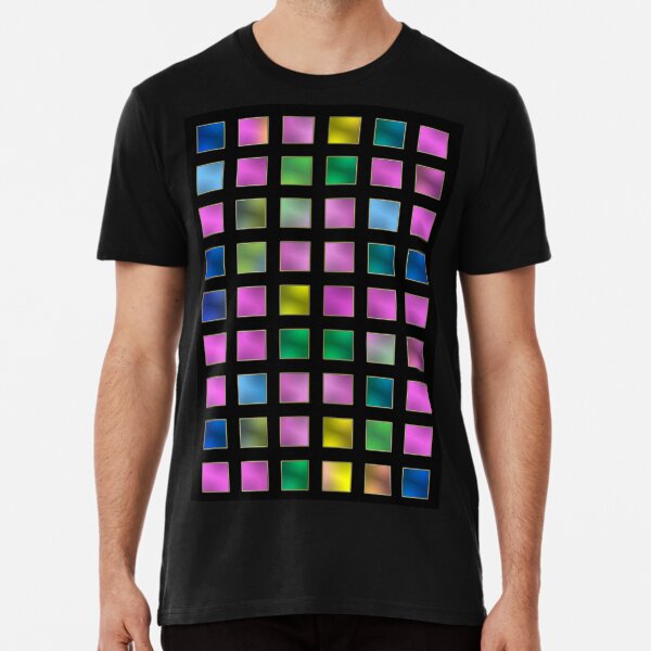 metallic variety - checkered colorful pattern Premium T-Shirt