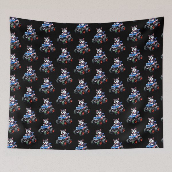 Item preview, Patriotic Huskey 4th July Monster Truck American designed and sold by Artistoos.