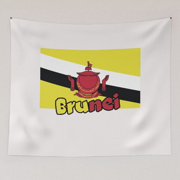 Item preview, Brunei Flag Map STATE designed and sold by AnimalsDH305.