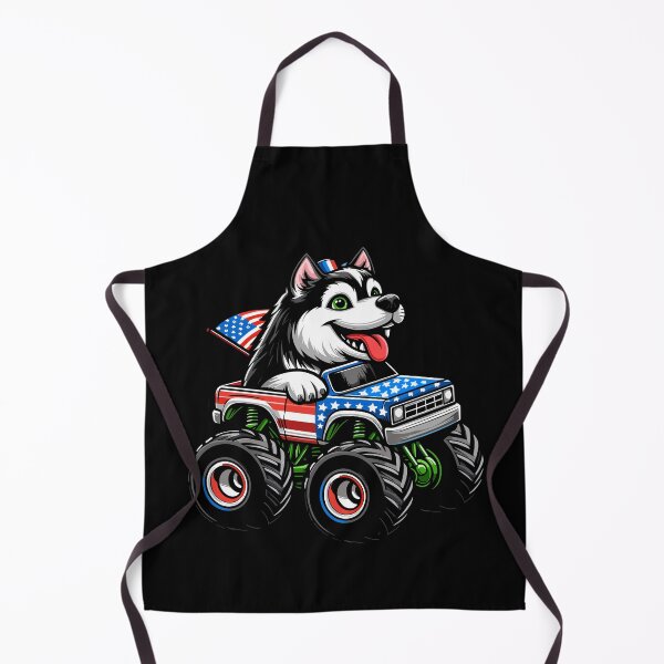 Item preview, Patriotic Huskey 4th July Monster Truck American designed and sold by Artistoos.