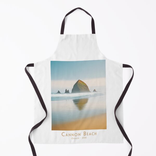 Item preview, Minimalist travel poster - Dawn at Cannon Beach, vintage style designed and sold by pod24.