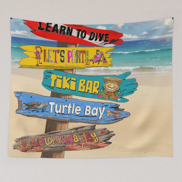 Item preview, Caribbean driftwood signs designed and sold by Mirjam Griffioen.