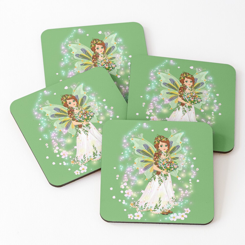 Item preview, Coasters (Set of 4) designed and sold by FairyBookClub.